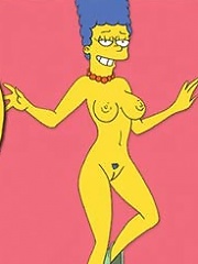 Marge Simpson gets spewed in sperm